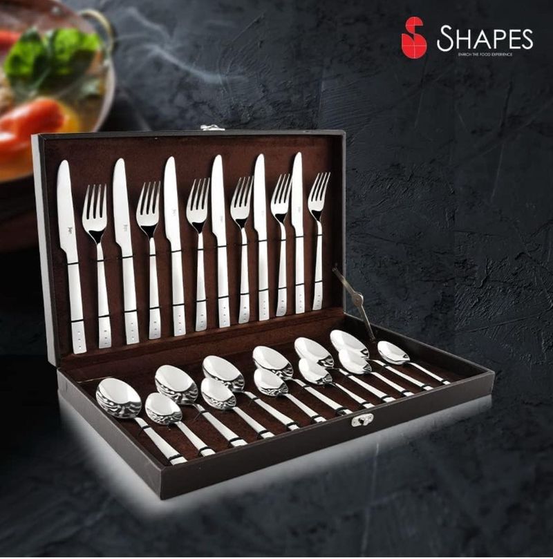 🆕SHAPES Premium Silver Stainless Steel Cutlery