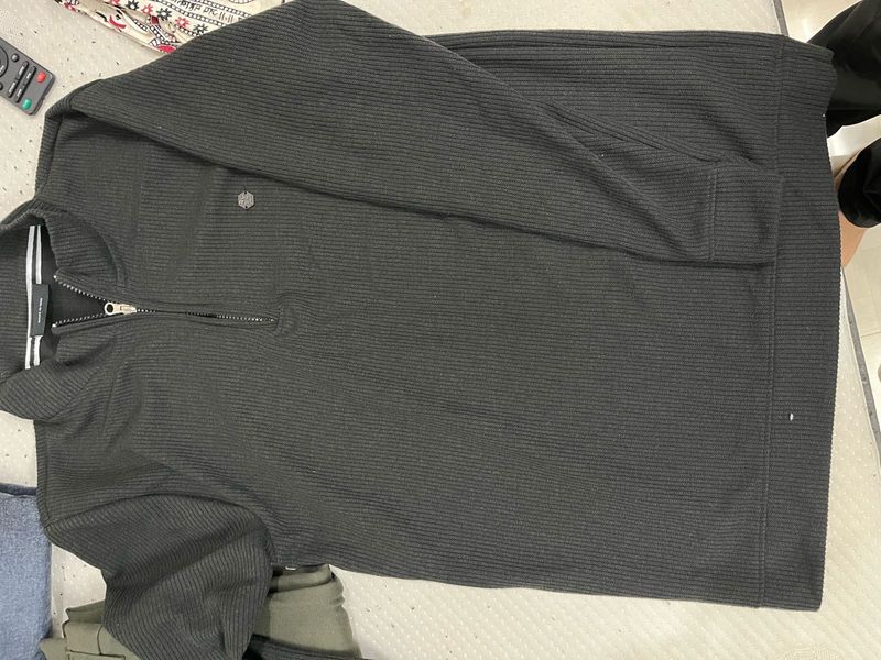 Zip-Up Knit Sweater