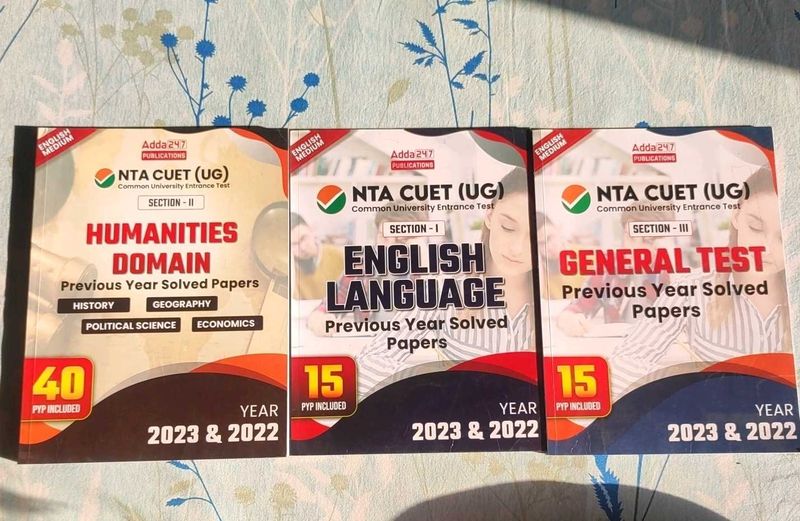 CUET (UG) Solved Papers+OMR sheets