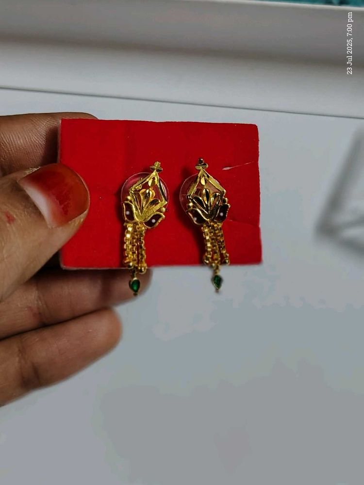 Gold Dangle Earrings