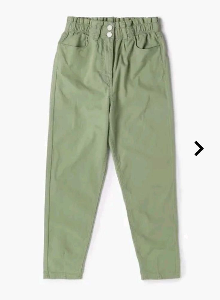 Green Casual Pants