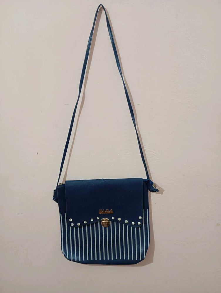 Striped Crossbody Bag