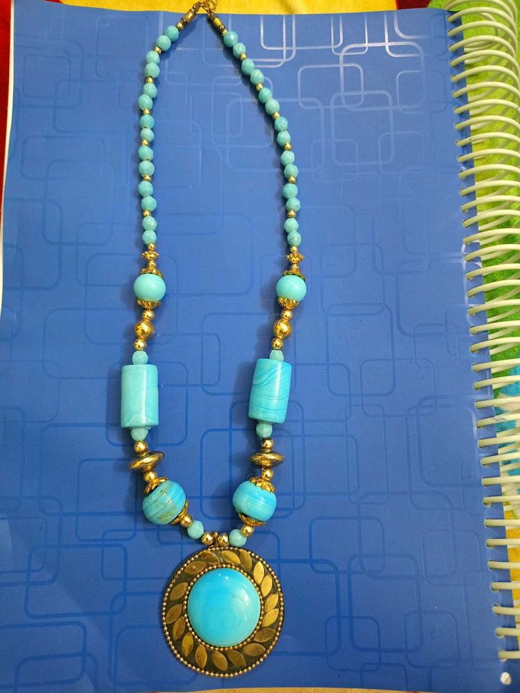 Turquoise Beaded Necklace, old traditional pieces