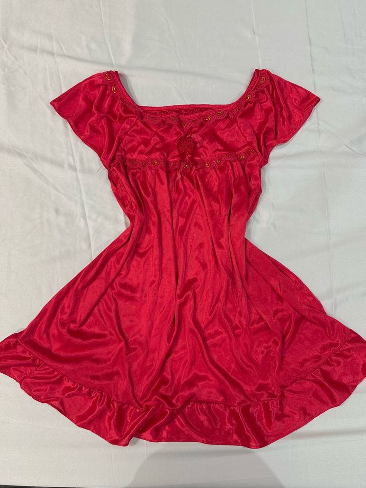 Satin Raspberry Slip