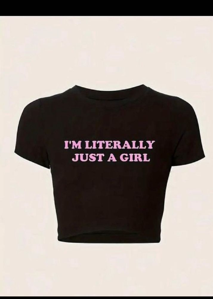 Savana Just A Girl Crop Top