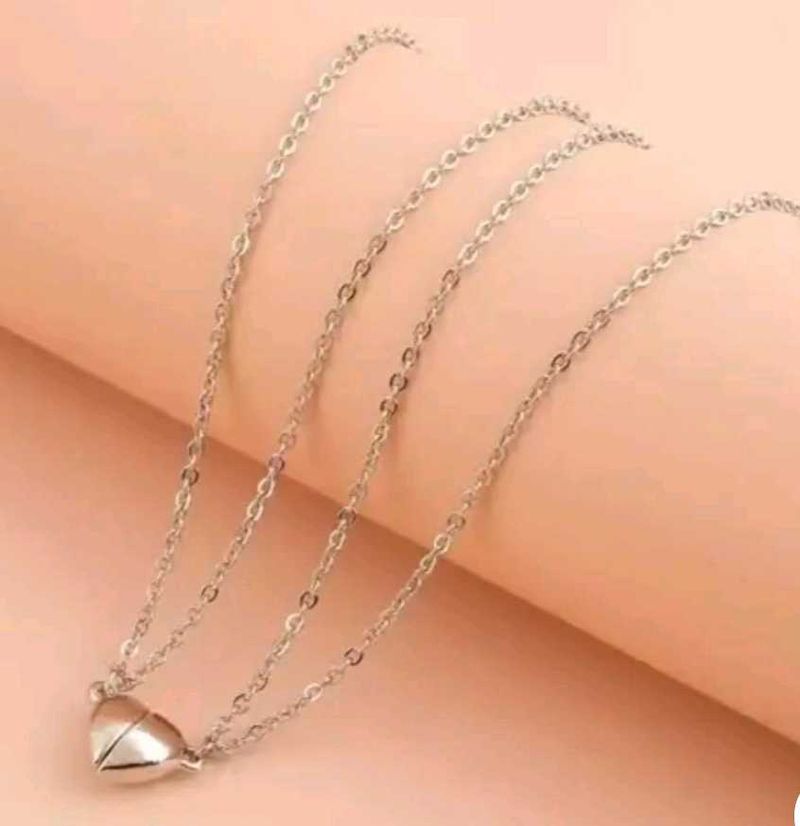 Heart Magnetic Couple Necklace
