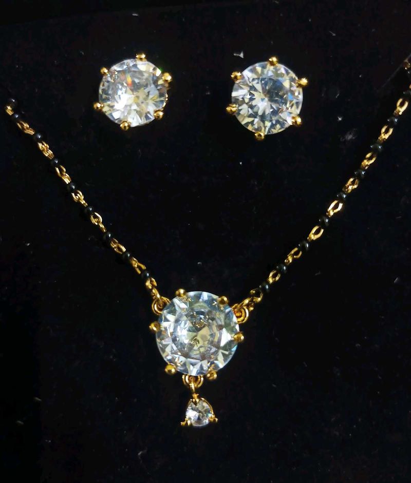 Mangalsutra Chain + Earrings