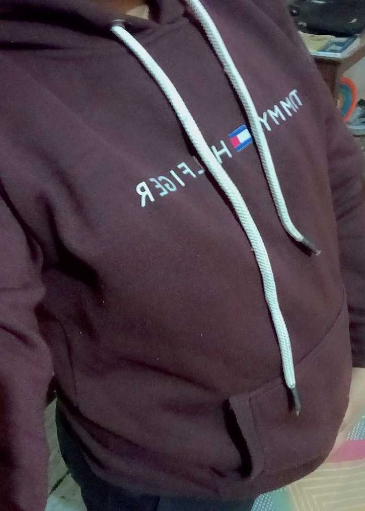 Tommy Hilfiger Maroon Hoodie