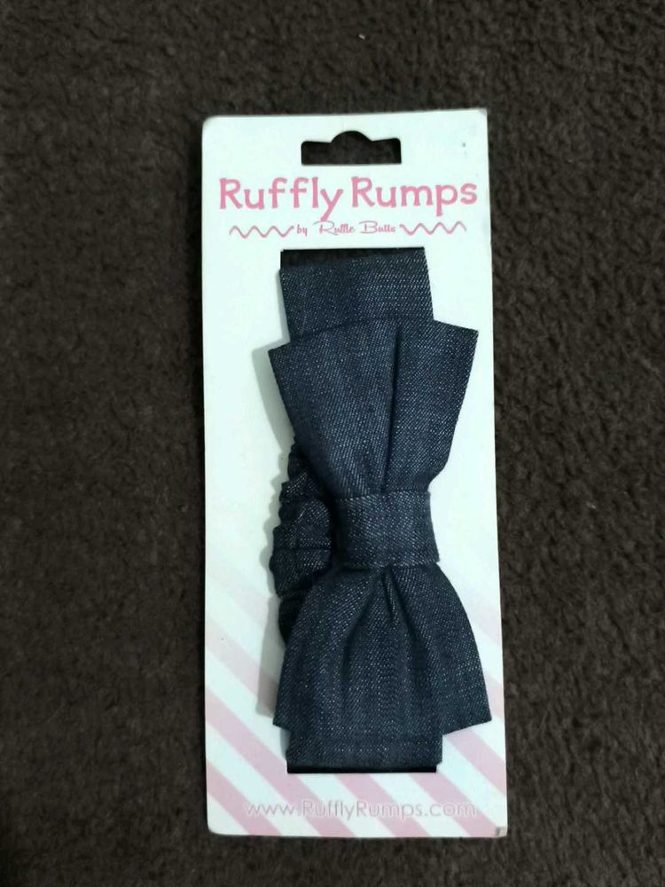 Denim Bowtie For Kids Fom Ruffly Rumps Brand