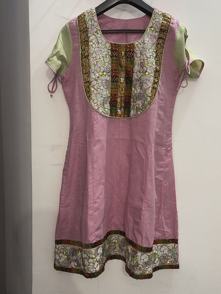 Pink Anarkali