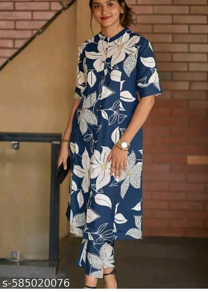 Floral Print Kurta Set