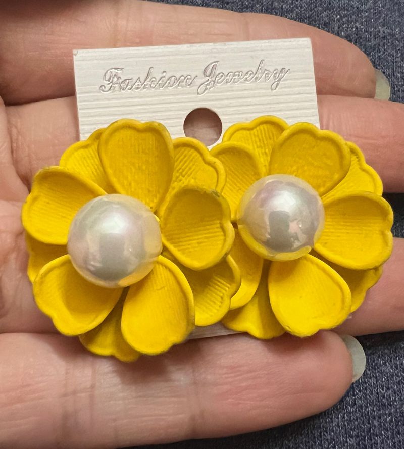 3D Floral Earrings