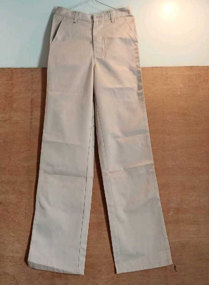 Khaki Straight Leg Pants