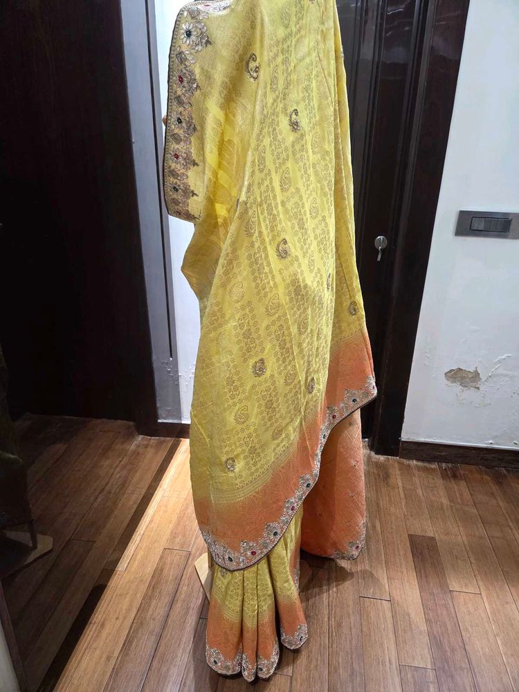 Elegant Yellow Saree