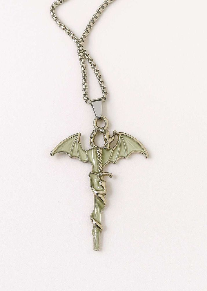 Gothic Dragon Sword Necklace