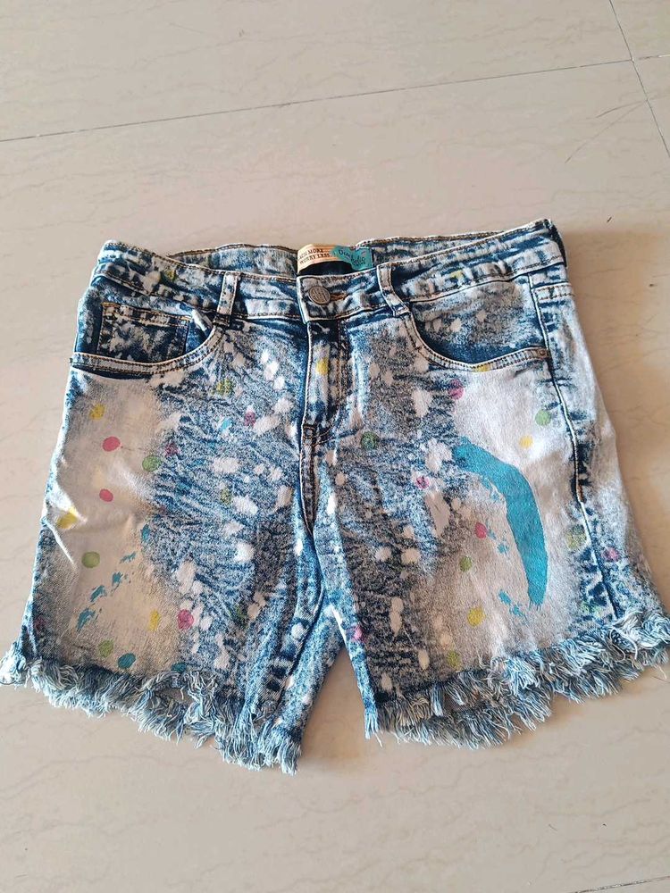 Funky Denim Shorts