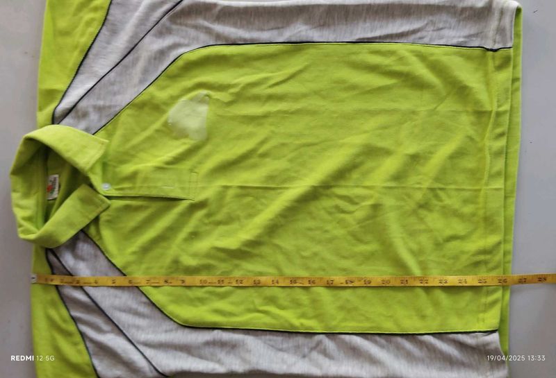 Neon Green Polo T Shirt