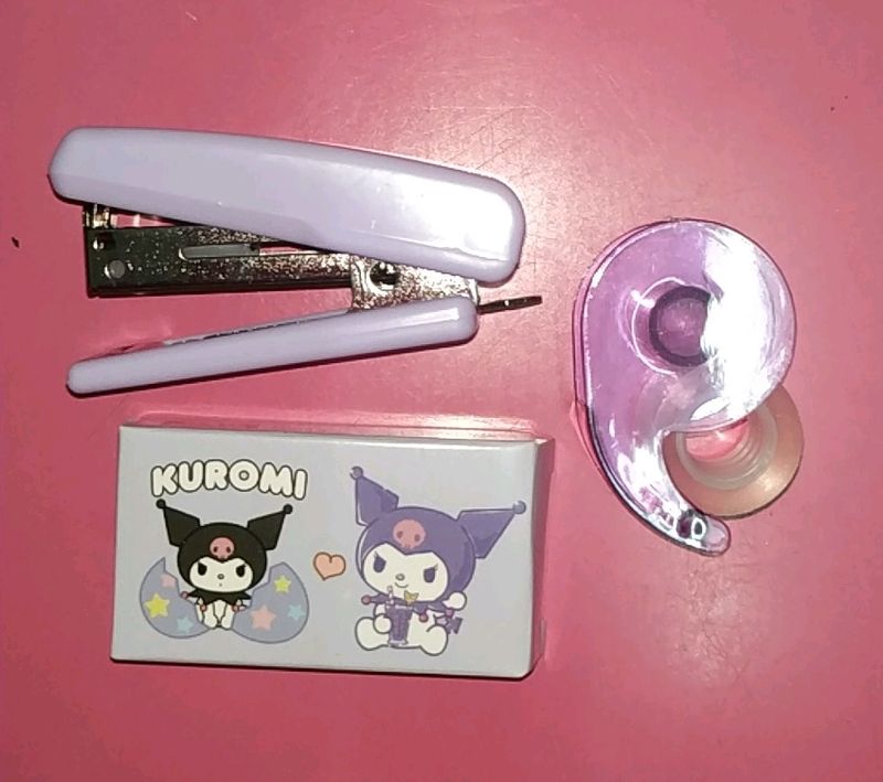 kuromi mini stapler