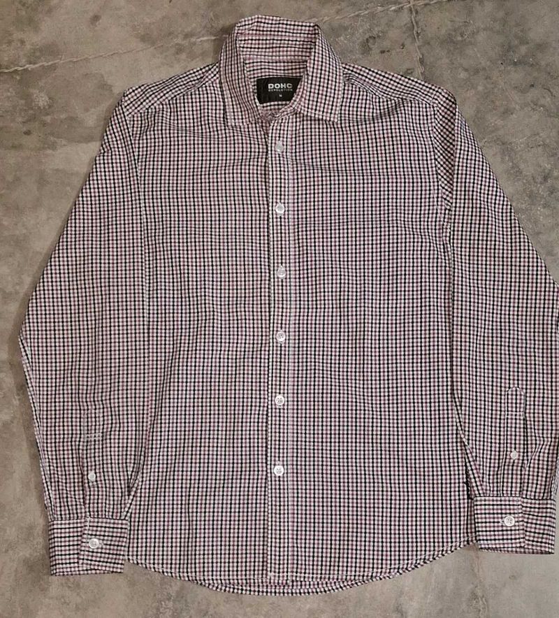 DOHC Plaid Button-Down Shirt