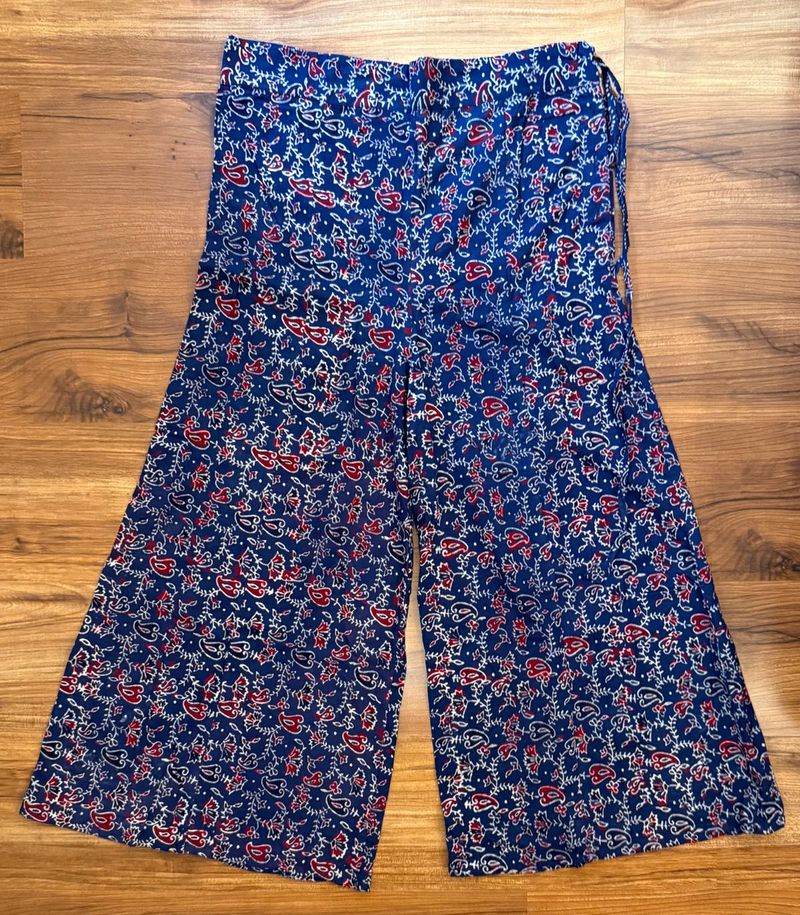 Block Printed Palazzo Pants