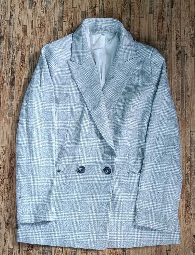 H&amp;M Plaid Blazer