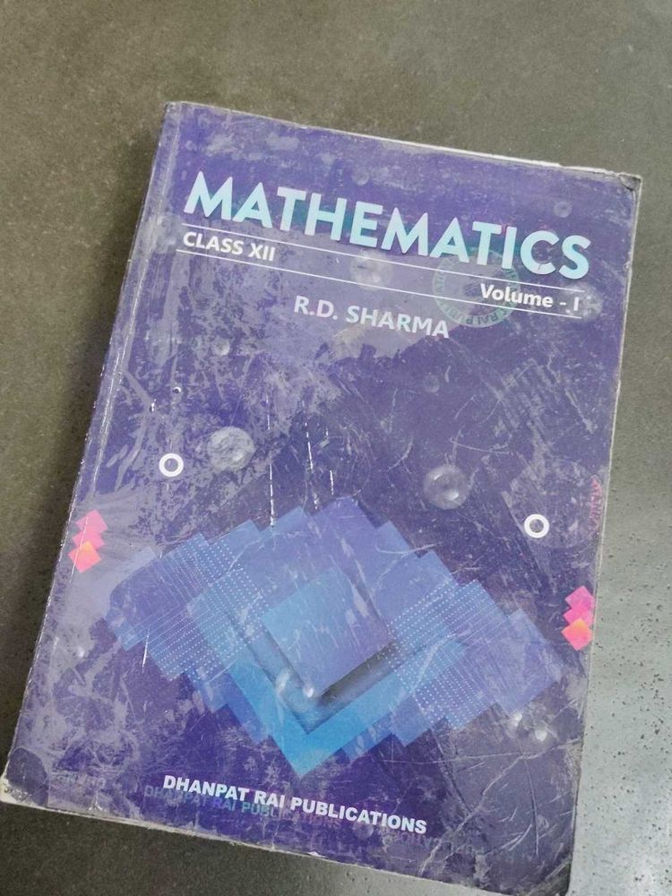 R.D.SHARMA MATHEMATICS CLASS XII