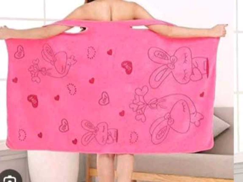 Soft Microfiber Bath Towe with Shoulder Strap