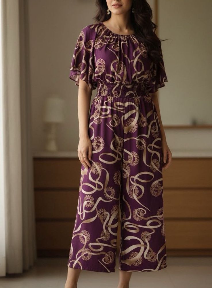 Stylish Printed Jumpsuit
