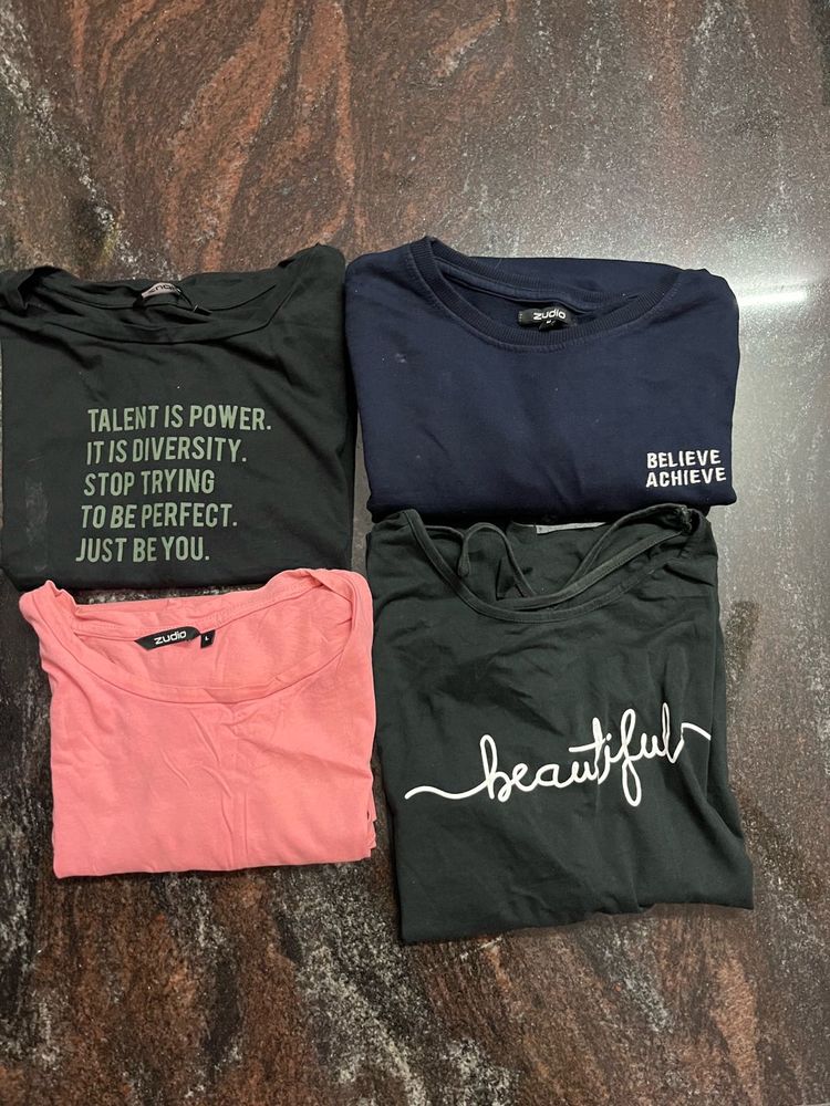 Zudio T-shirt Combo For Woman