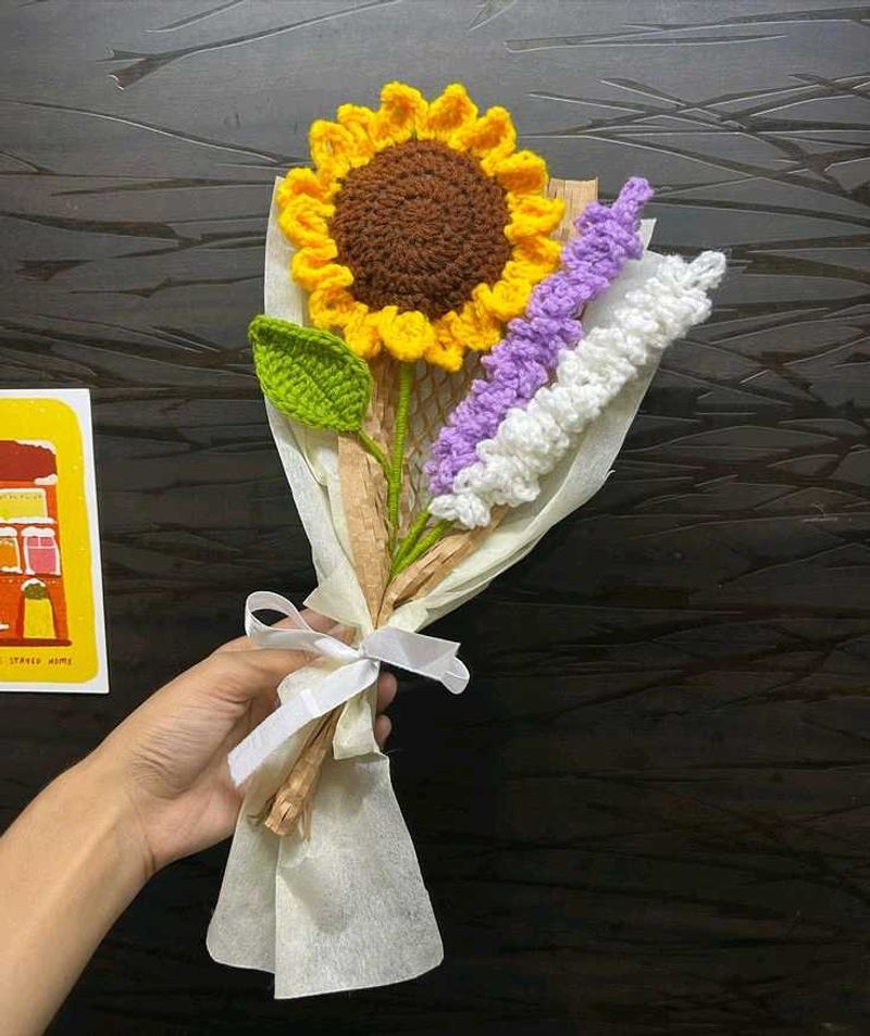 Crochet Sunflower Bouquet