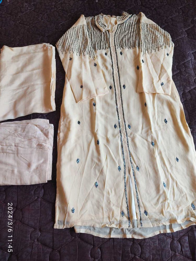 Stitched Kurta With Pant Material