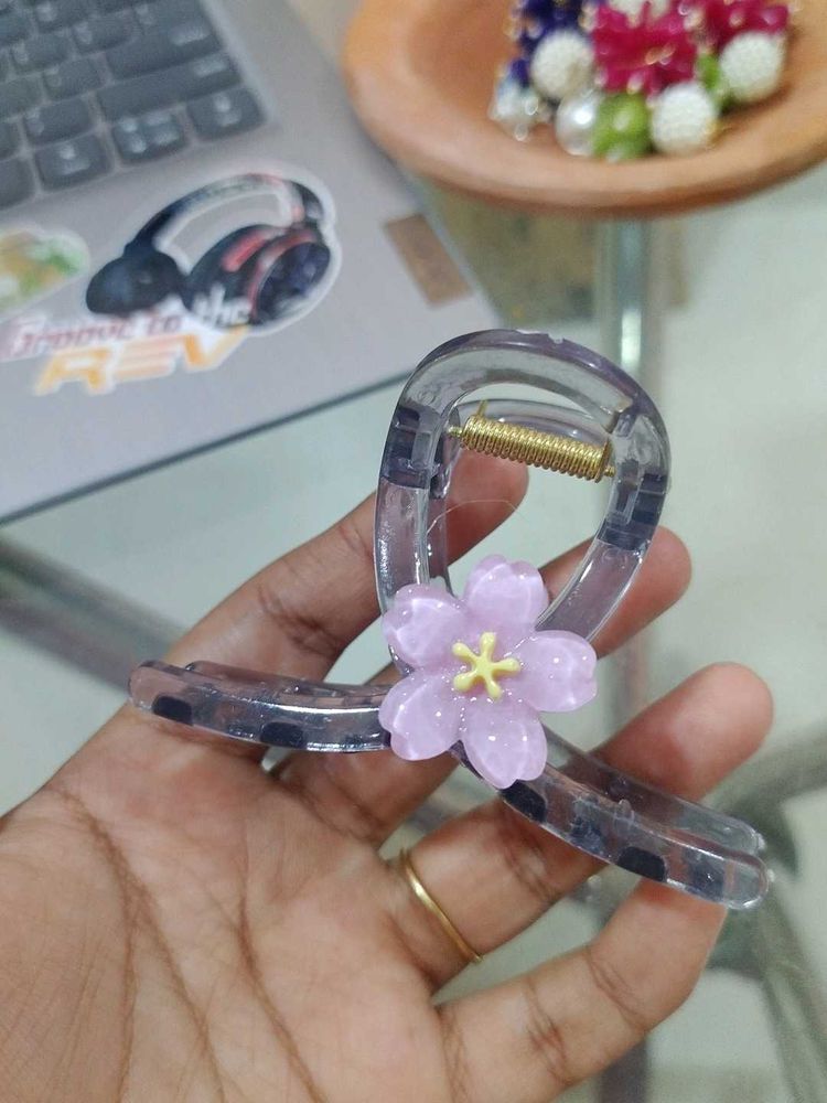 Flower Hair Claw Clip
