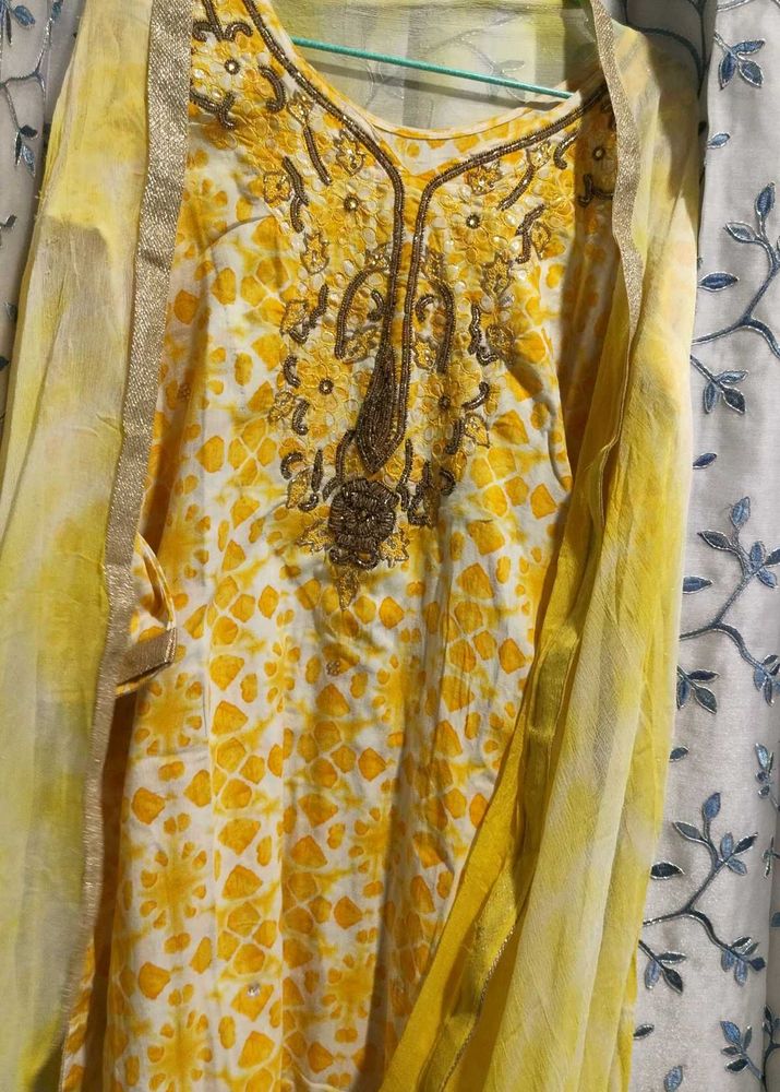 Hand Work Beautiful Cotton Suit