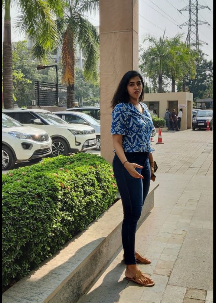 Chikankari Blue Embroidered Top