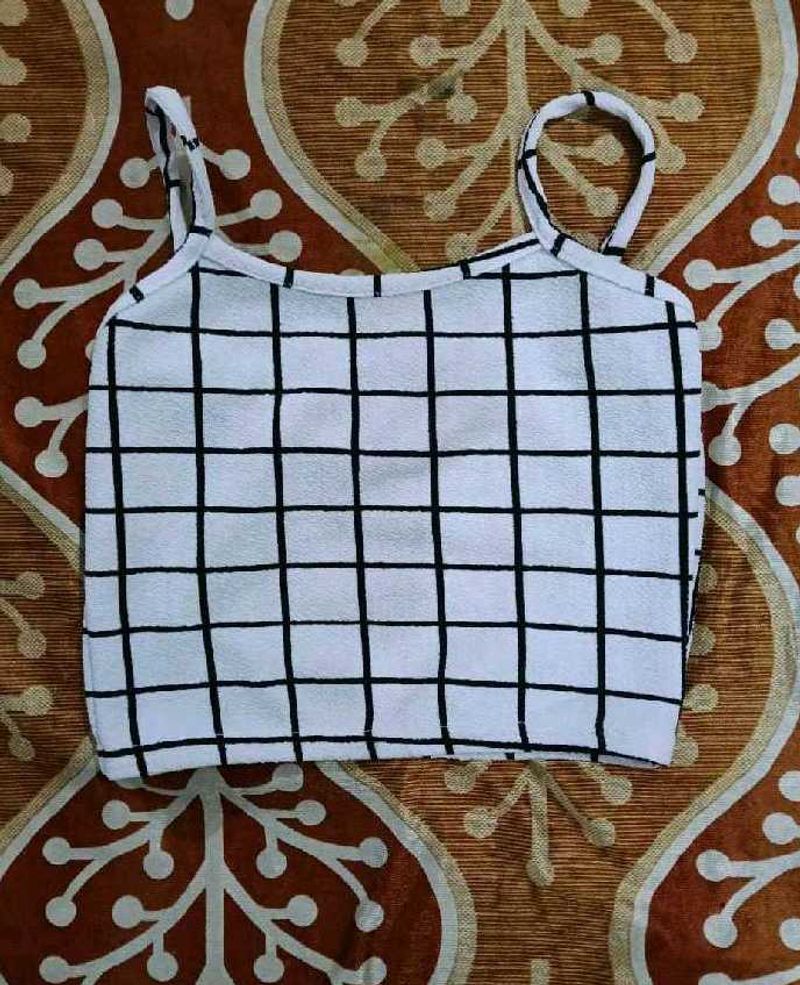 Plaid Sexy Crop Top For Women