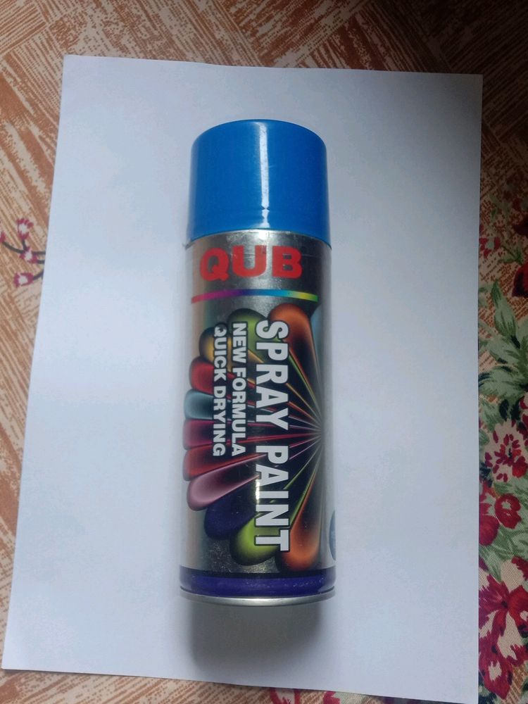 Qub Blue Spray Paint  Bottle