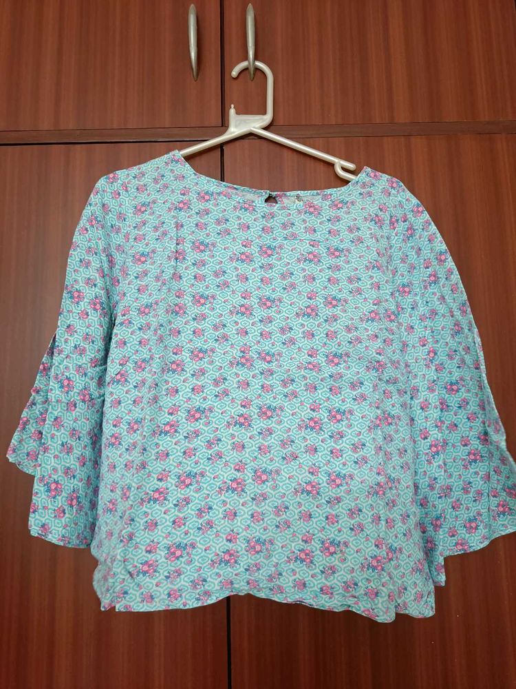 Bare Denim Multicolour Floral Top