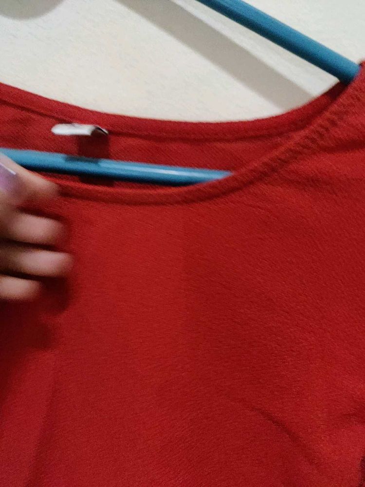 Orange Casual Top