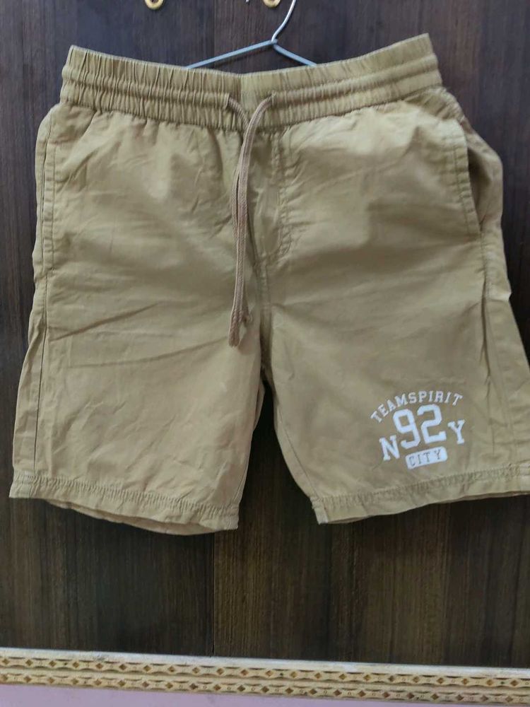 Casual Brown Shorts