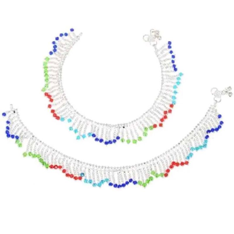 Anklets with Colorful Beads