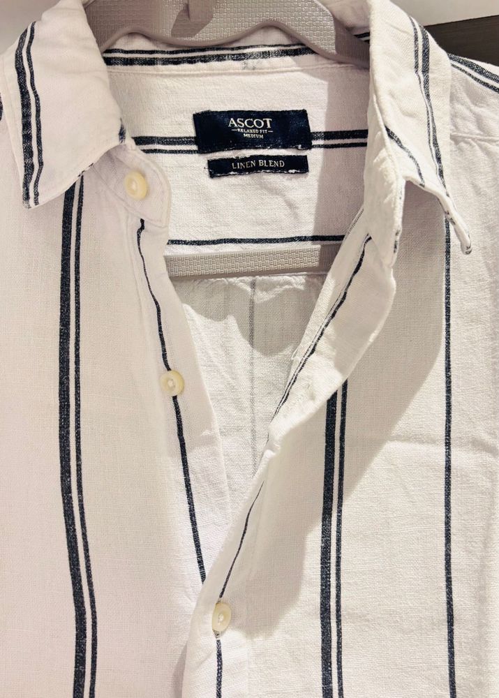 Linen Striped Shirt - M