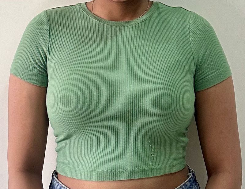Ginger Green Crop Top