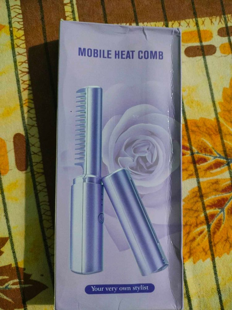 Portable Hair Straightener and Curler Comb