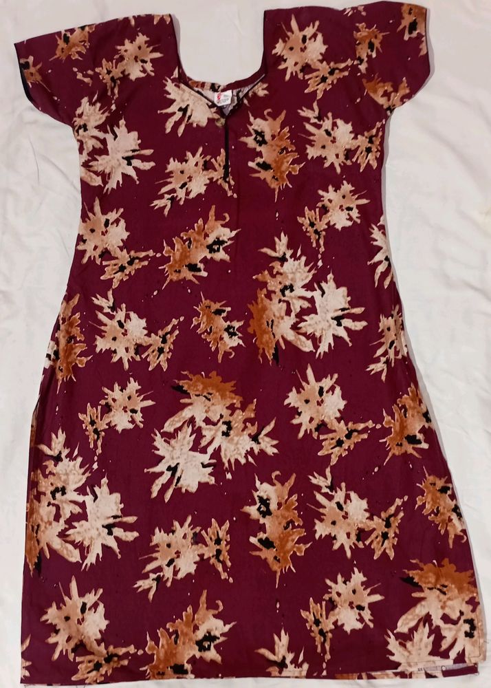 Maroon Daily Wear Top