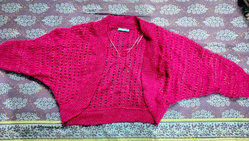 Crop cardigan sweater