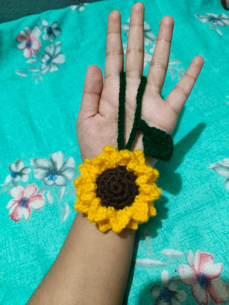 Sunflower Keychain
