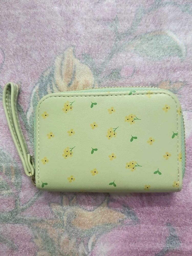 Floral Print Card Holder