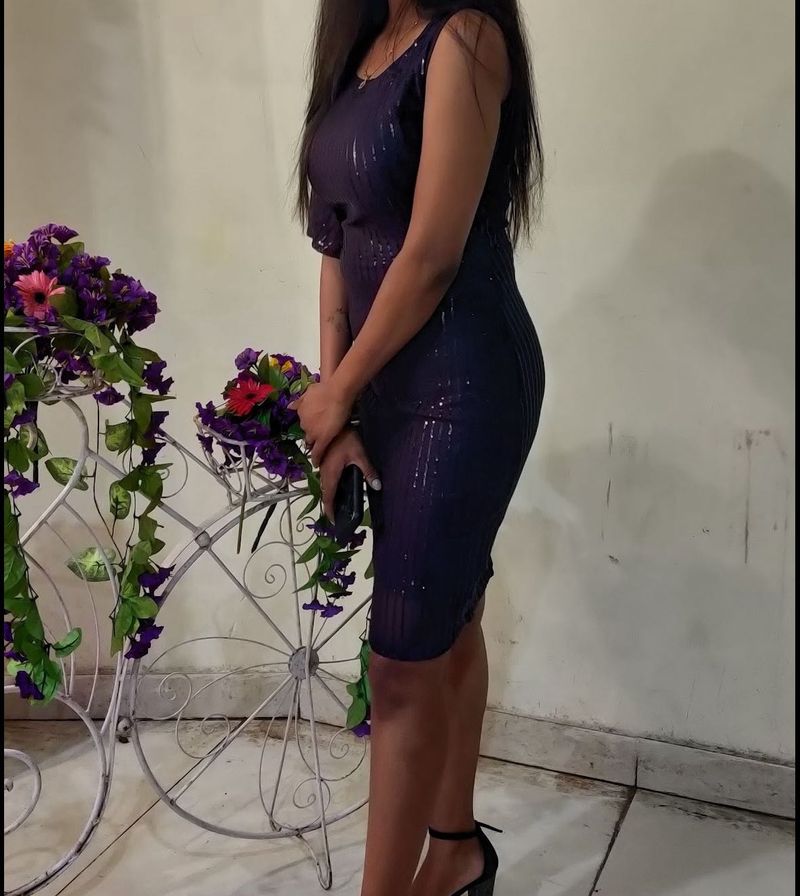 Sparkling Navy Bodycon Dress