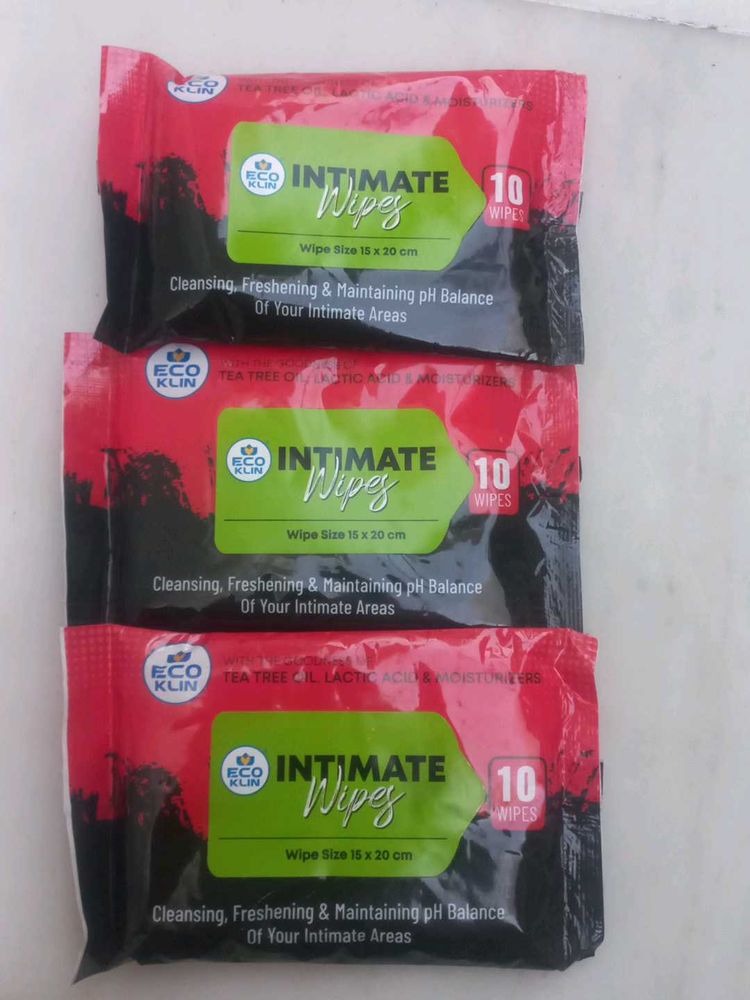 Eco Klin Intimate Wipes (3 Packs)
