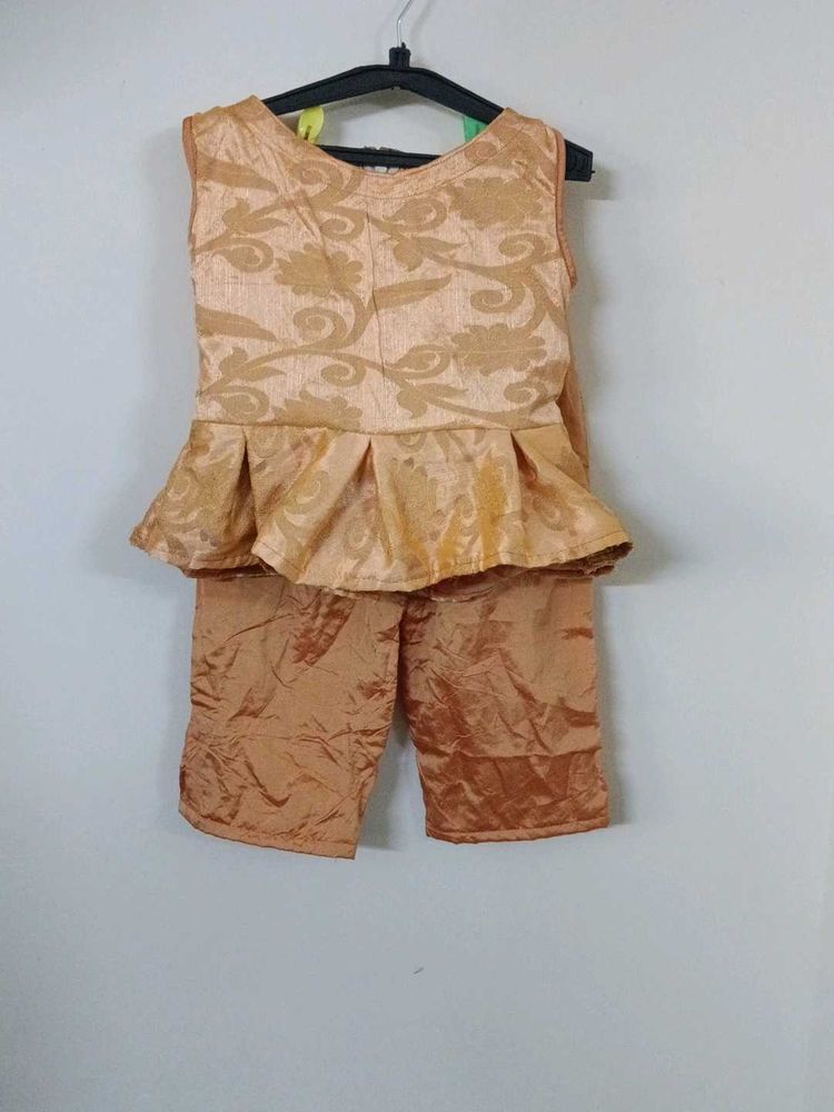 Cute Girl Peplum Kurti with Pant